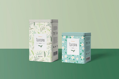 Teatopia Tea Packaking Design creative design illustration logo logotype packaking tea tealogo teapackaking