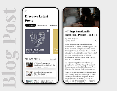 Daily UI Challenge #035 appconcept articles blog blog post blogging blogpost daily ui 035 dailyui dailyui 035 dailyui035 dailyui35 dailyuichallenge uidesign uiinspiration