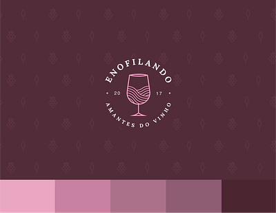 Logo/Branding Project for Enofilando brand brand design brand identity branding design design de logo design de marca logo logo design logotipo marca pink wine wine brand wine logo