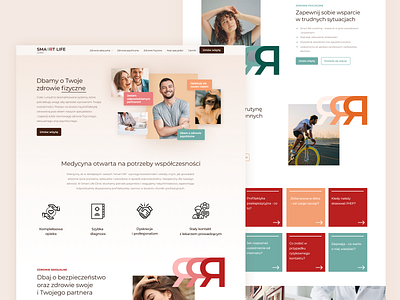 Modern Health Centre clinic health healthcare landingpage medicine modern warm colors wellbeing