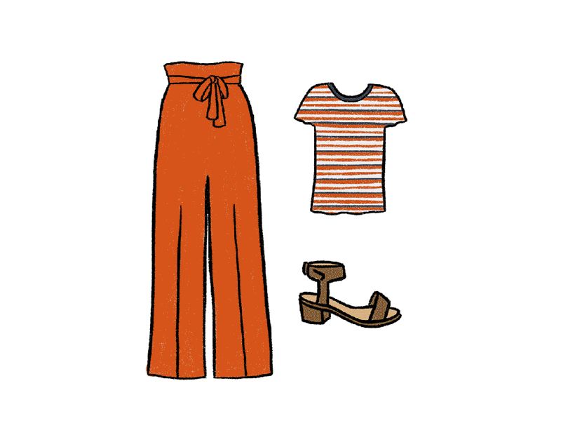 Tried-and-True Outfits — Drawing My Closet closet clothing digital illustration drawing fashion illustration outfit procreate wardrobe