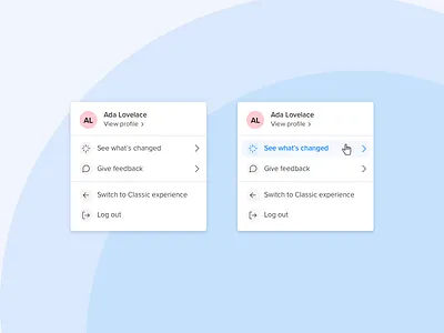 Enterprise Dropdown for New Experiences dropdown ui enterprise enterprise ux