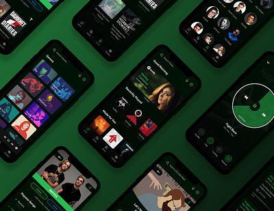 Spotify 2.0 (Dark Mode)- Mobile App Complete Platform Redesign 2020 trends app clean clean ui dark mode design gradient minimal minimalist minimalistic mobile modern music music app neumorphic neumorphism redesign spotify trending uiux