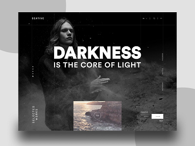 Darkness corporate website dark app dark mode dark theme dark ui photography photography portfolio photography website portfolio portfolio site portfolio website website