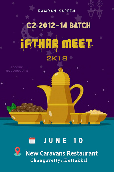 Ifthar meet poster design graphics poster