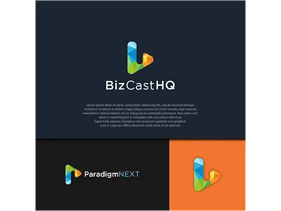 Biz cast HQ brand identity branding design icon illustration logo logo design vector
