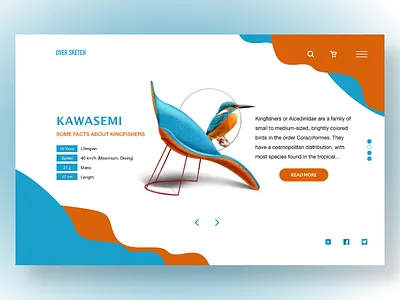 Kingfisher landing page design adobexd design hero hero section kingfisher landing page landingpage uidesign web webdesign websites