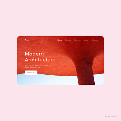 Modern Architecture Landing page UI adobe branding inspiration landing page ui userinterface ux webdesign webui