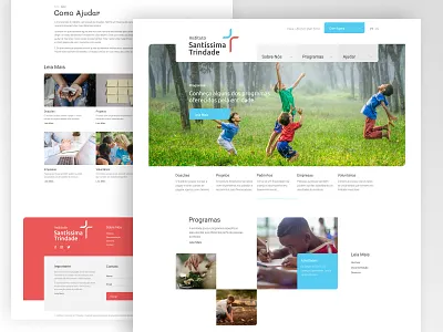 Holy Trinity Institute Website ngo ui user interface ux web design website