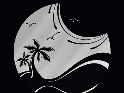 dream in the dark coconut sandbeach sea sea mew sunshine tree