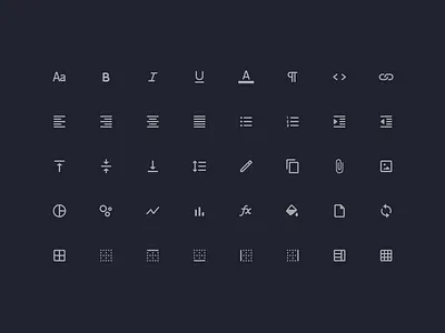 Text Editor Icons app branding design edit editing editor figma figmadesign icon icon design icon set iconography icons interface logo ui ui design uidesign user inteface vector