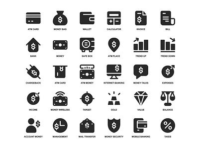 Fintech Icon Set fintech icon icon design icon set icons