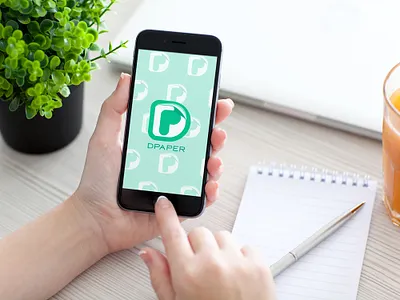 Dpaper logo branding design illustrate logo logo design logodesign print stationary vector