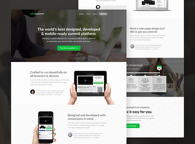 Total Summit ad concept conversion demo design event homepage lander landing landingpage photoshop photoshop art product sales sales letter sales page site site design software software design