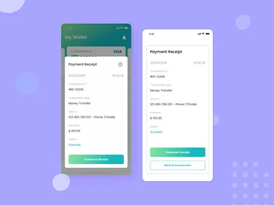 Payment Receipt | Kaya : Wallet Apps app apps concept design designspace iconspace interface kaya wallet apps money payment payment receipt project receipt saving sebo simple template builder ui ux wallet