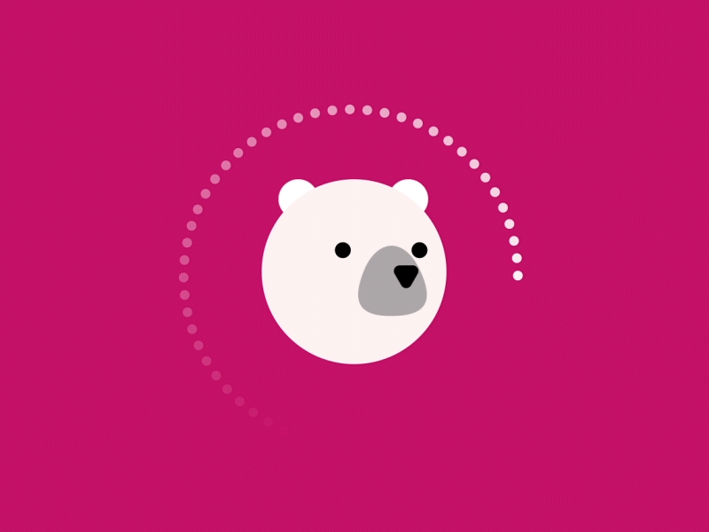 relaxing bear animation flat gifanimation illustration loading loading screen loop animation motiongraphics ui vector web