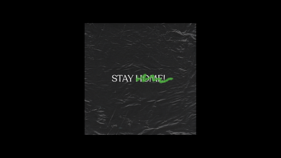STAY YOUR HAND | TEXT album album art album artwork album cover corona coronavirus design graphic graphic design green lachute photoshop text virus
