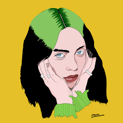 Billie Eilish artist billie billie eilish cartoonify eilish illstration music