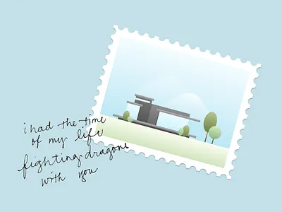 Building stamp illustration building figma illustration krvin poster quotes stamp