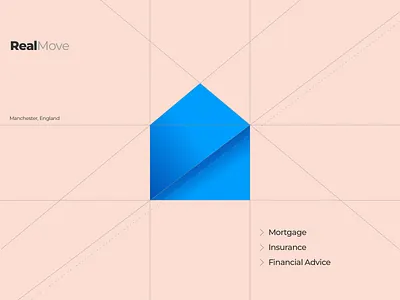 RealMove brand identity branding design icon illustration logo logomark minimal vector