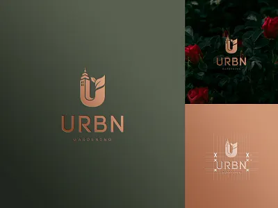 Urban City Gardening - Logo ConceptDesign. city compactgarden concretejungle garden gardening green guerrilla gardening logo logo design logodesign nature small terrace urban