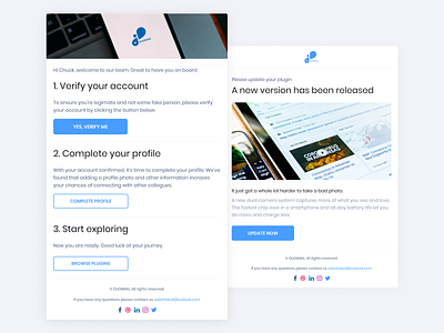 DugiMail - Email Templates email email design email marketing email receipt email template html temple ui ux