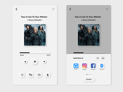 Music Player design dribbble nature neumorphism ui ux