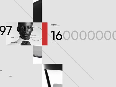 Front-m branding clean graphicdesgin minimal poster web