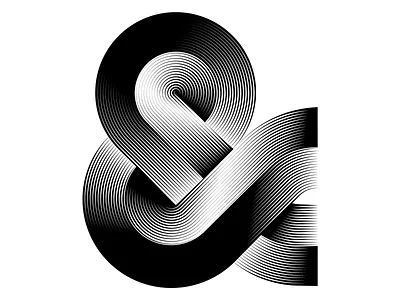 Ampersand “&” - 36days of type - #36daysoftype - 2020 36days 36daysoftype 36daysoftype07 ampersand ampersandtogether calligraphy custom type free font illustration letter lettering modular op art opart optical art sergi delgado typography