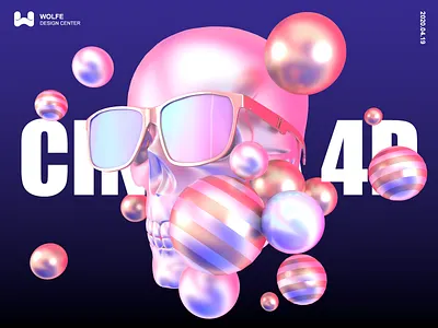 C4D material exercise branding c4d design ui