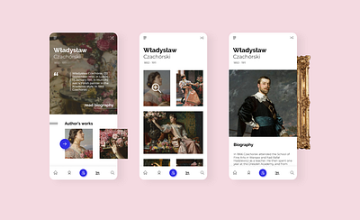 Gallery app art art app classical art design figma gallery mobile app mobile app design mobile ui