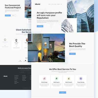 Real Estate Company Landing Page Design builders developer company landing page landingpage landingpagedesign real estate real estate agency user experience user interface user interface design website website concept website design