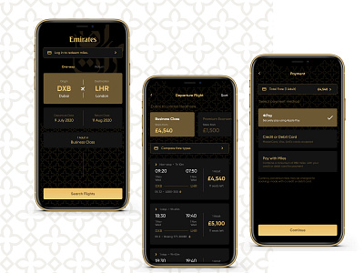 Goin' in Style aeroplane airline dark ui flight flight booking flight search gold ios ios app iphone iphone app