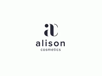 Alison Cosmetics logo branding cosmetic graphicdesign logo logo design logoconcept logocore logotype minimalist simple design typogaphy
