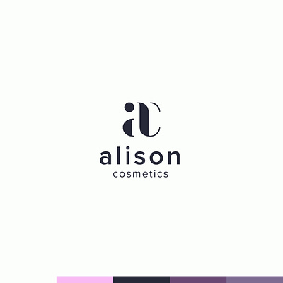 Alison Cosmetics logo branding cosmetic graphicdesign logo logo design logoconcept logocore logotype minimalist simple design typogaphy