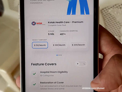 Corona Virus Insurance App app coronavirus covid19 design dribbble inspiration insurance app interaction design ios lockdown micro interactions neumorphism product designer trend ui ux web