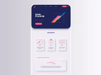 Artist Website Layout artist blue clean color palette dashboard graphic design interface layout minimal neumorphism soft ui ui user interface ux web app web design web development web layout webdesign website