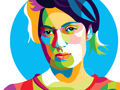 Shorthair Illustration Popart illustration popart shorthair vector woman