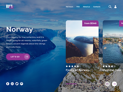 Norway designer dribbble journey norway shot uiux web design