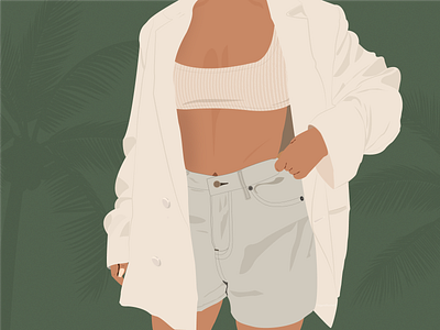 Summer Vibes adobe illustrator artprint artprints design digitalart digitaldrawing digitalillustration draw earlyworks graphicdesign illustration illustrator ootd palms showyourwork summerillustration summervibes training tropicalillustration womanillustration