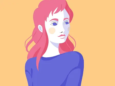 Girl Illustration digital illustration illustration procreate