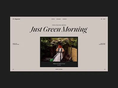 W. Magazine Website | Gallery Page Animation animation concept design interaction interface motion typography ui ux video web website