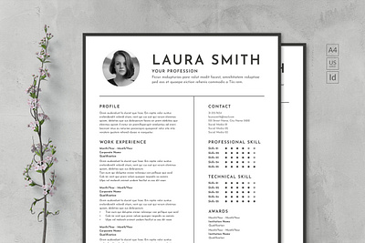 Monochrome Clean Resume clean resume creative resume curriculum vitae cv template download free modern modern resume monochrom monochrome professional resume resume template