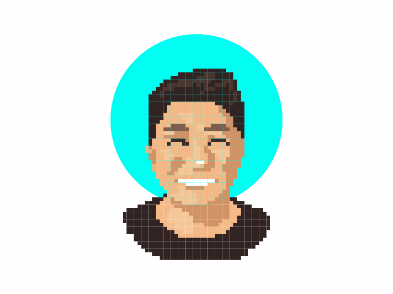 8bit Portriat 8bit animated gif