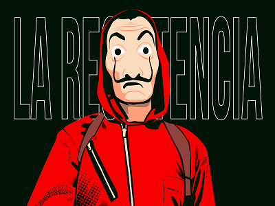 La Resistencia artwork character design illustration la casa de papel money heist vector