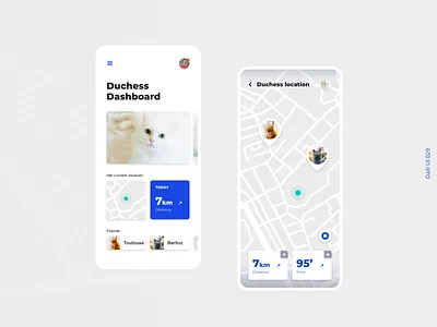 Daily UI #029 - Map 029 adobexd aristocats berlioz cat cats dailyui dailyui029 dailyuichallenge design duchess map maps pet toulouse track tracker ui userinterface