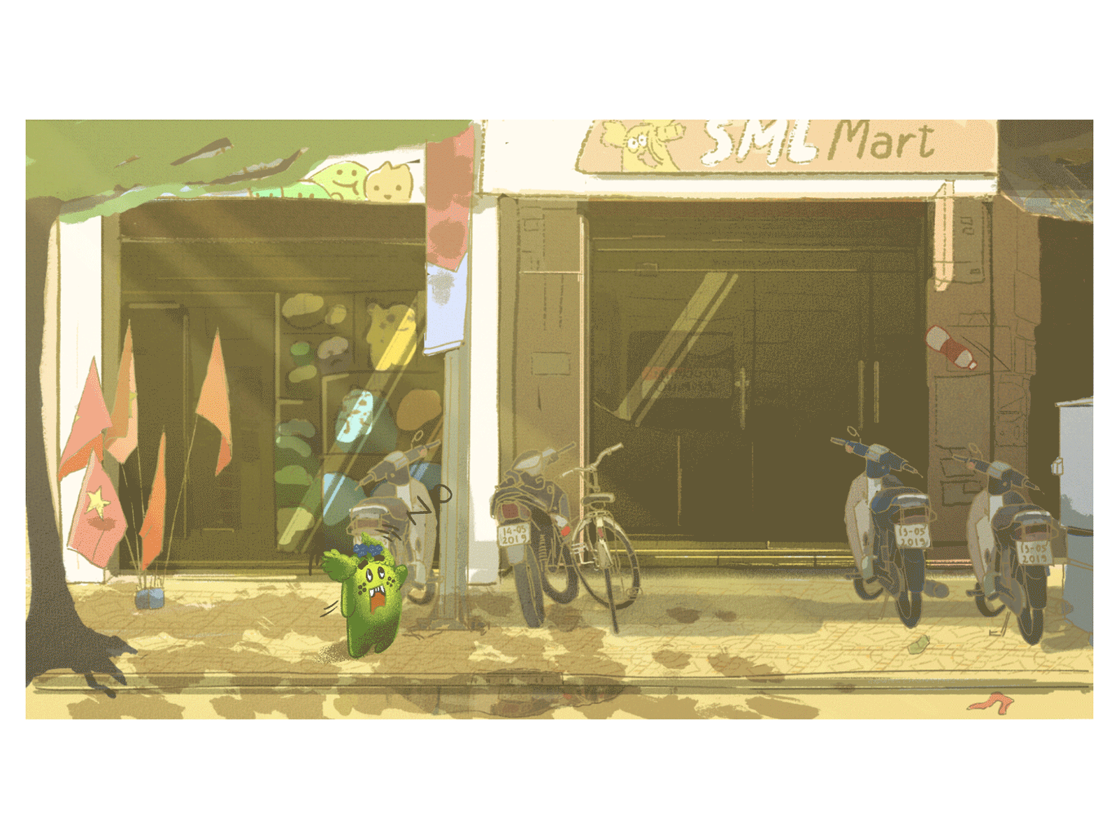 Help Onim - Mino Got Hit 2d animation 2d illustration animated gif animation animation design artwork character design digital painting frame by frame animation framebyframe