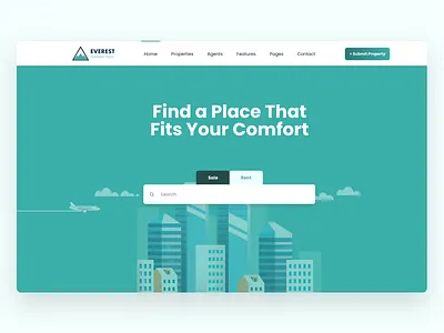 Real Estate agency booking buy clean design homepage landingpage minimal property real estate realestate rent rental sale search bar searching ui ux web