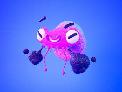 Miketopus 3d geek illustration octopus smoke zbrush