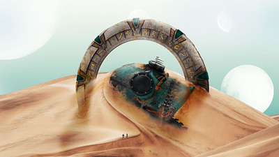 You know nothing adobe ads art behance desert design desktop digital illustration photomanipulation photoshop surreal